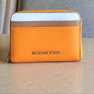 Michael Kors Pop Orange Multi Card Holder Case